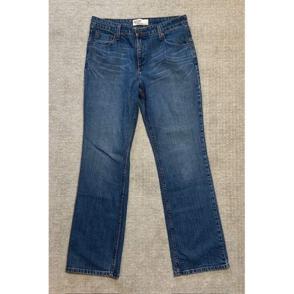 Levi Strauss Signature Mid Rise Bootcut Jeans Misses Sz 14 Long Denim Pre Owned